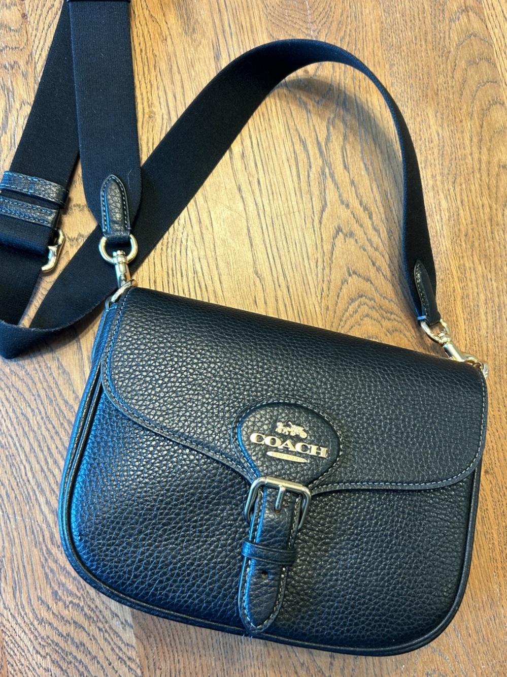 Coach Amelia Leather Saddle Bag